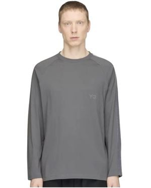 Y-3 Long Sleeve T-Shirts - Grey