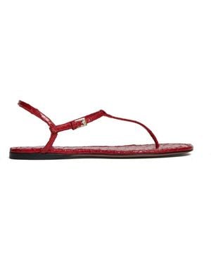 Paris Texas Flat Sandals - Red