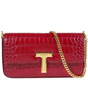 Tom Ford Cross Body Bags - Rosso