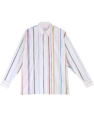 Paul Smith Overhemden ,Veelkleurig ,Katoen Camicia Riga Pittore - Blauw