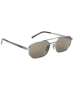 Prada Accessoires ,Grijs ,0Pr D53S Zonnebrillen - Wit