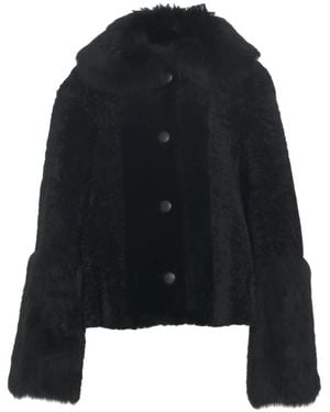 1972 DESA Faux Fur & Shearling Jackets - Black