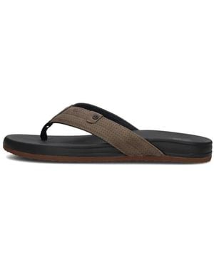 CLAY Grüne Perforierte Herren Sandalen - Schwarz