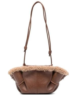 Hereu Arta Mini Curly Shearling Trims - Braun