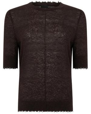 Pinko Korte Mouw Shirt - Zwart
