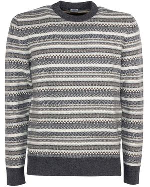 Eleventy Round-Neck Knitwear - Gris