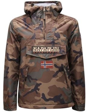 Napapijri Tarnmuster Rainforest Jacke - Braun