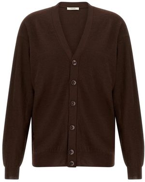 Lemaire Relaxed Twisted Cardigan - Braun