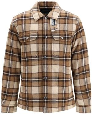 Woolrich Jassen ,Veelkleurig ,Wol Alaskan Check Jacket - Bruin