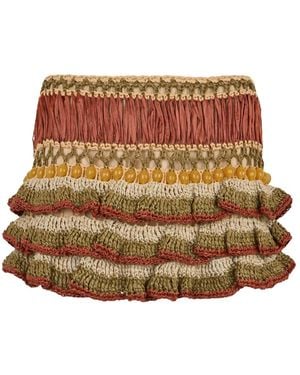Alberta Ferretti Short Skirts - Brown