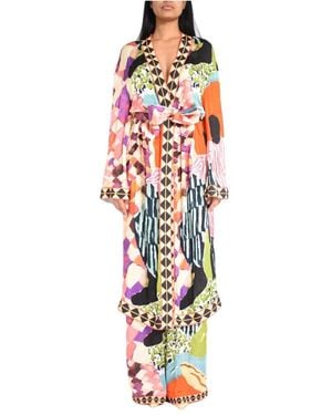 Stella Jean Kimono Met Open Voorkant - Rood