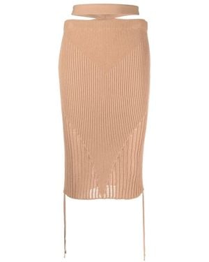 ANDREA ADAMO Midi Skirts - Neutre