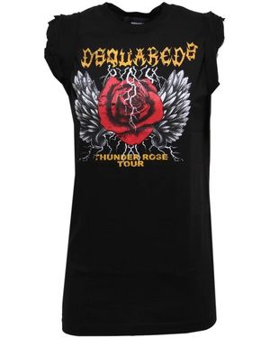 DSquared² Sleeveless Tops - Nero