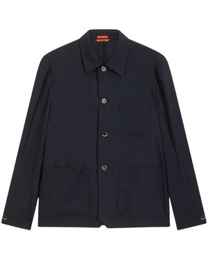 Barena Jassen ,Blauw ,Wol Overshirt