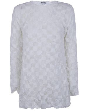Comme des Garçons Round-Neck Knitwear - Azul