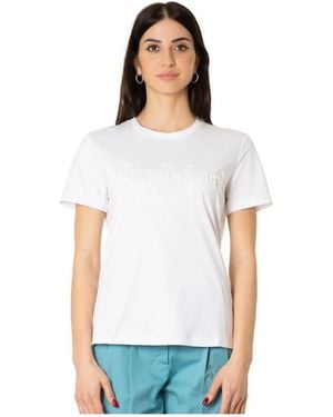Max Mara Tops ,Wit ,Katoen Won Jersey T-Shirt
