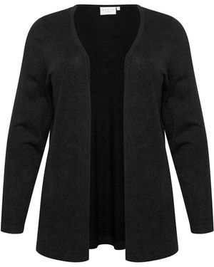 Kaffe Schwarzer tiefer cardigan pullover