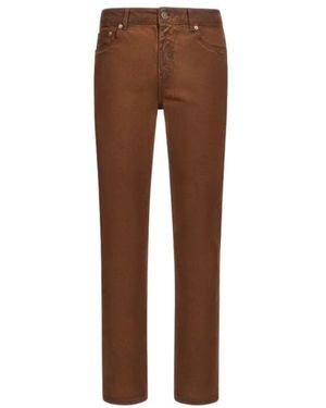 Roberto Cavalli Slim-Fit Jeans - Marrone