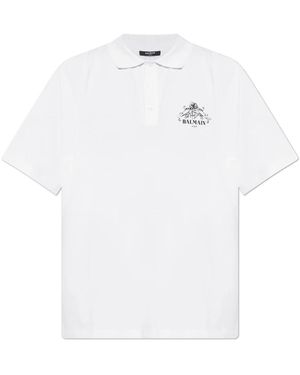 Balmain Polo Shirts - Blanco