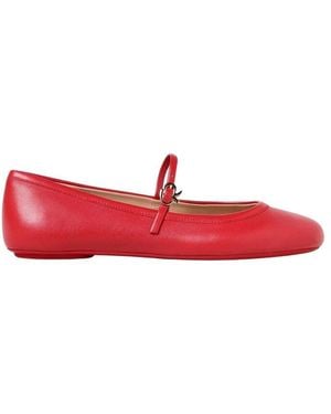 Gianvito Rossi Elegante Lederballerinas - Rot