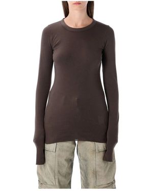 Rick Owens Long Sleeve T-Shirts - Brown