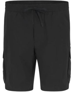 BOSS Schwarze Cargo-Shorts Elastischer Bund Gerader Schnitt