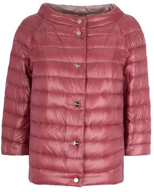 Herno Jassen ,Roze ,Omkeerbaar Gewatteerd Jack - Rood