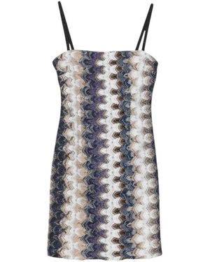 Missoni Mouwmloze Korte Jurk - Zwart