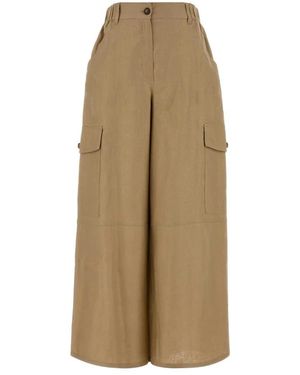 Weekend by Maxmara Wide Trousers - Natural