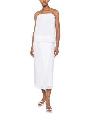 THE NINA STUDIO Rokken ,Wit ,Wrap Midi Rok