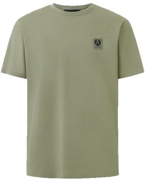 Belstaff Tops ,Groen ,Katoen Patch Tee