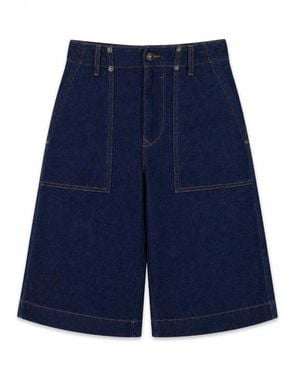 Versace Jeans Couture Denim Bermuda Shorts - Blau
