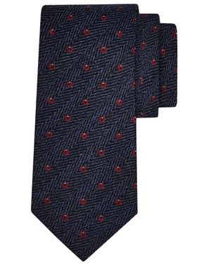 Ferragamo Accessoires ,Veelkleurig ,Cravatta Jacquard Gancini Chevron - Blauw
