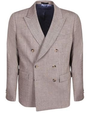 Paul Smith Double-Breasted Blazer - Grijs