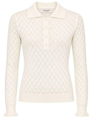 Twinset Polo Shirts - White