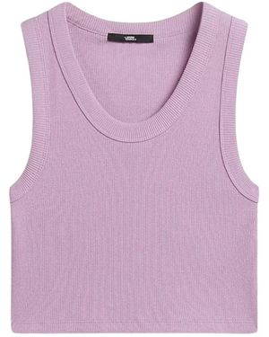Vans Truien & Vesten ,Roze ,Rib Tank Top - Paars