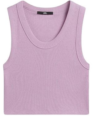 Vans Truien & Vesten ,Roze ,Rib Tank Top - Paars
