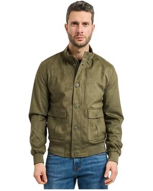 Yes-Zee Soft Fabric Jacket - Groen