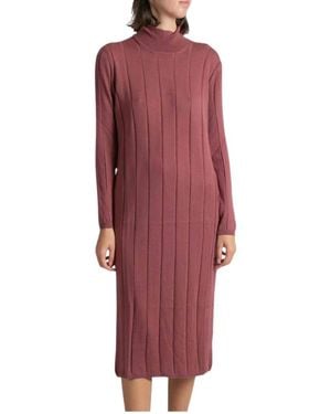 Gran Sasso Midi Dresses - Red