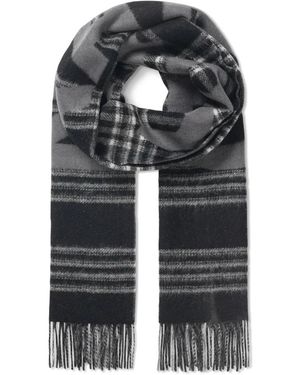 Mads Nørgaard Accessoires ,Veelkleurig ,Winter Sjaal - Grijs