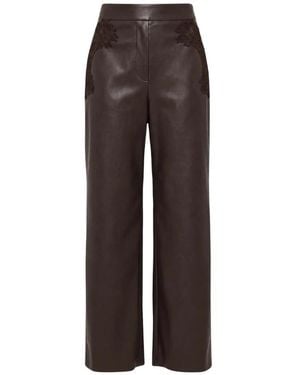 Pink Memories Broeken ,Bruin ,Leer Broek