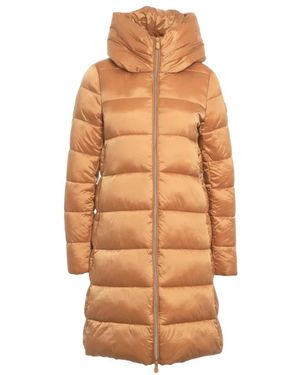 Save The Duck Iris Lange Daunenjacke - Braun