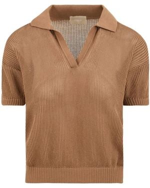 Drumohr V-Neck Knitwear - Marron