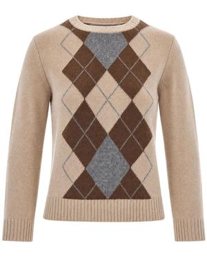 Max Mara Truien & Vesten ,Ronde Hals Gebreid - Grijs
