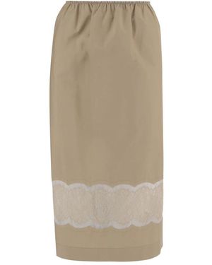 Carven Maxi Skirts - Natural