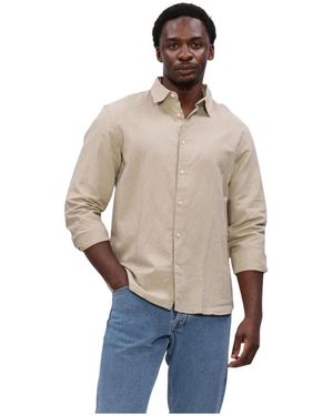 SELECTED Overhemden ,Linnen Regular Fit Linnenmix Overhemd - Naturel