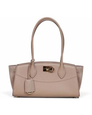 Ferragamo Shoulder Bags - Natural
