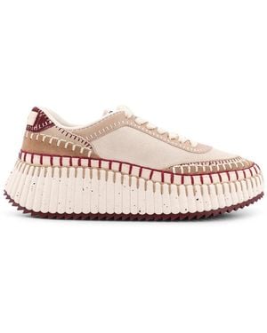 Chloé Stylische Sneakers Mit Logodetails - Pink
