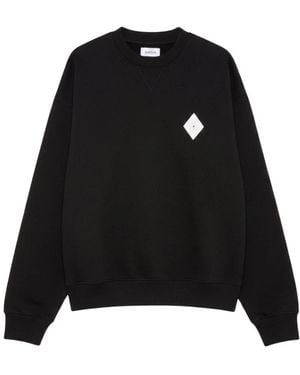 AMISH Sweater Logo Sw - Schwarz