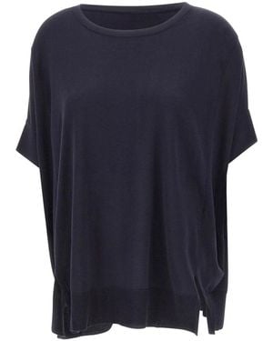 Elena Miro Round-Neck Knitwear - Bleu